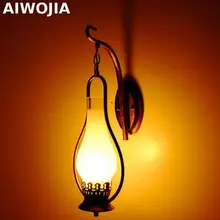 Loft Industrial Iron Rust Water Pipe Retro Wall Lamp Vintage E27 Sconce Lights For Living Room Bedroom Restaurant Bar wall lamps vintage led creative cage e27 sconce wall lights for living room bedroom bar 2 pcs vintage black loft iron wall lamp