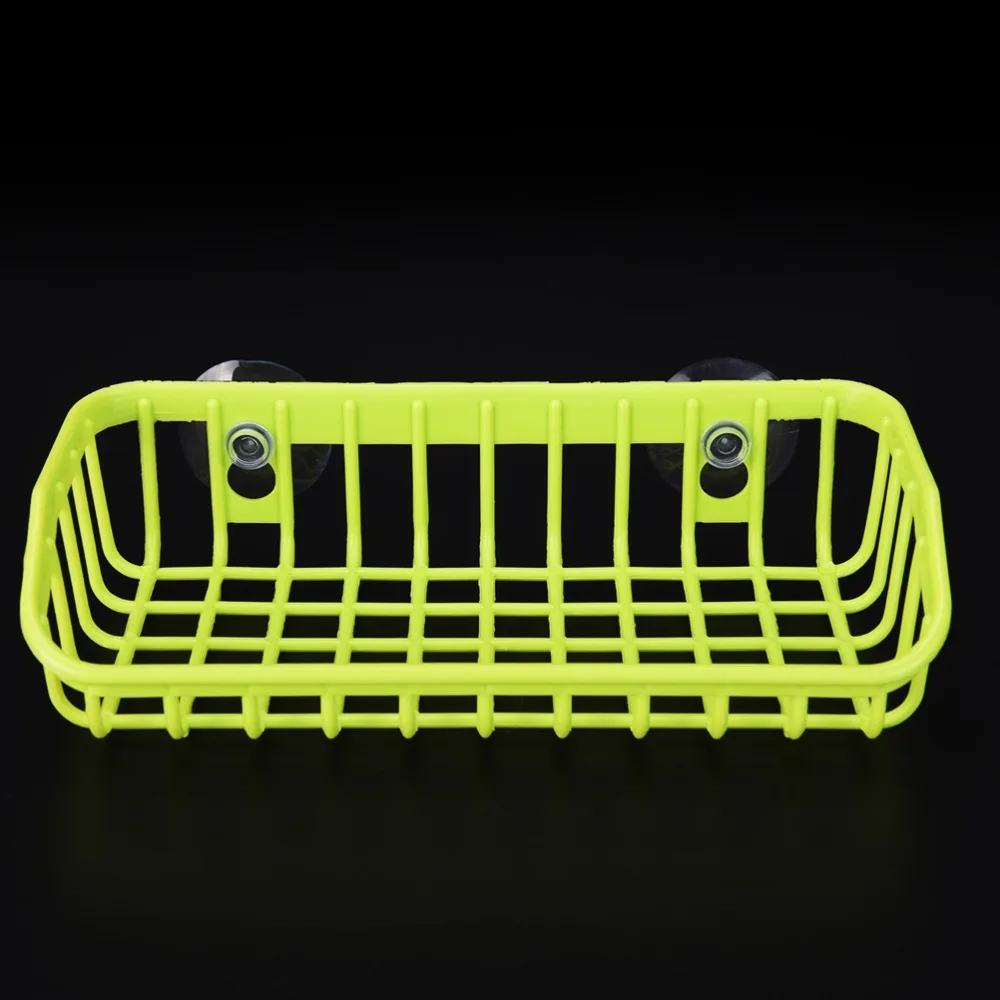Hot Selling Kitchen Double Suction Cup Sink Shelf Soap Sponge Drain Rack Kitchen Sucker Storage Tool Wholesale