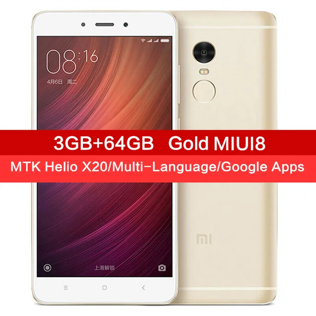 Original Xiaomi Redmi Note 4 3GB RAM 64GB ROM Smartphone