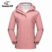 LXIAO Winter Jacket Women Waterproof Jacket 2 Pieces Softshell Fleece Jacket Women Windbreaker Female Outdoor Hiking Women Coat LXIAO Winter Jacket Women Waterproof Jacket 2 Pieces Softshell Fleece Jacket Women Windbreaker Female Outdoor Hiking Women Coat