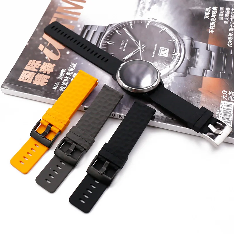 

Watch accessories silicone strap men for suunto9 Spartan speed outdoor photoelectric baro rubber expedition watch band