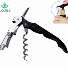 1 шт. нержавеющая пластиковая винтовая штопор открывалка профессиональная двойная петля официанты винная бутылка пивная Крышка открывалка