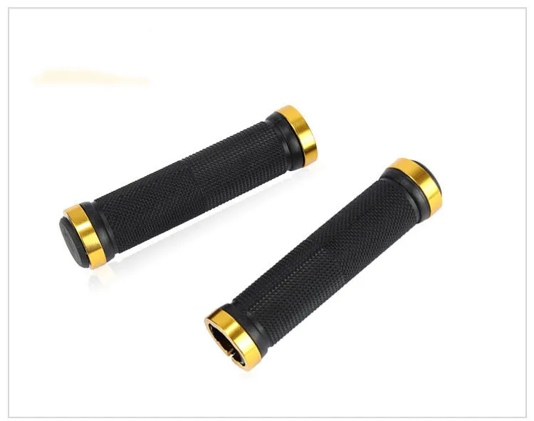 1 pair gold 1 пара, 5 цветов, мягкие велосипедные ручки, Кратон, резиновый руль, высокое качество, нескользящая ручка - Цвет: 1 pair gold