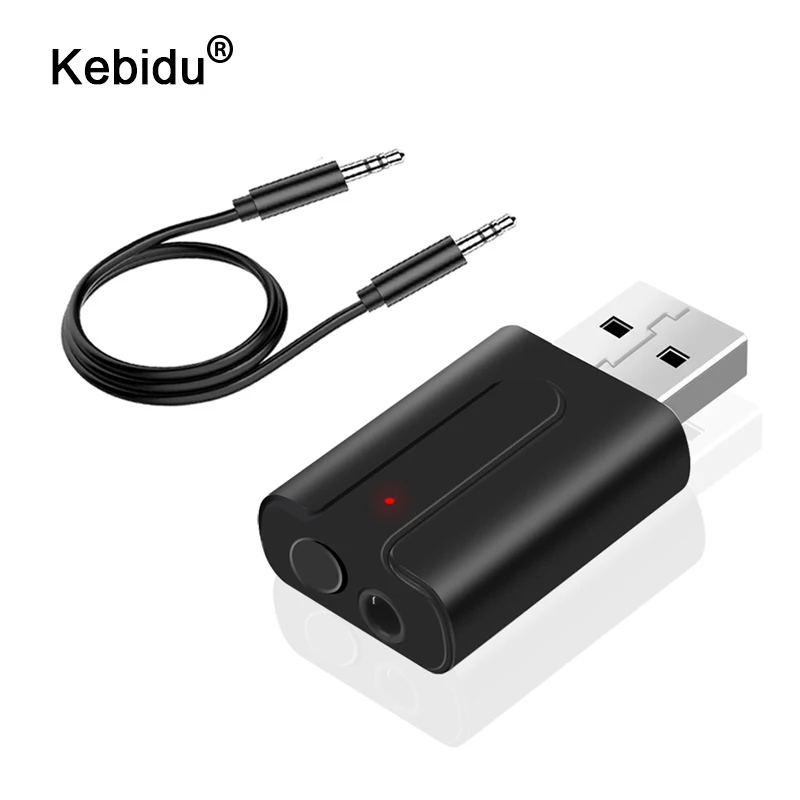 Kebidu беспроводной USB Bluetooth приемник передатчики 5,0 аудио музыка стерео адаптер ключ для ТВ ПК Bluetooth динамик наушники