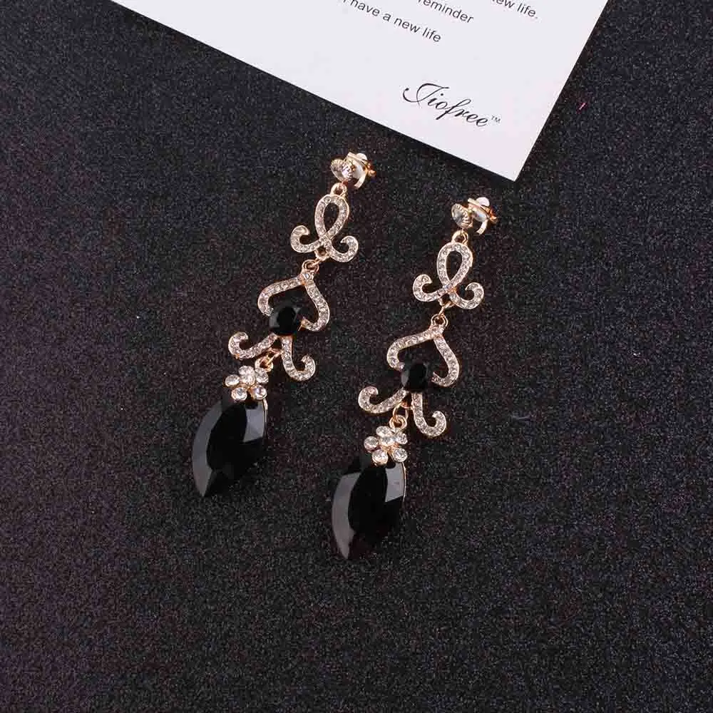 

JIOFREE Vintage Bride Clip on Earrings Popular Rhinestone Crystal Earring For Wedding Dress Fashion jewelry