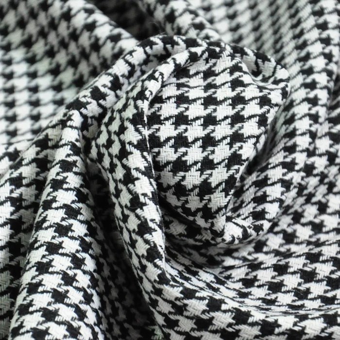 1 Meter Tweed Grid Fabrics150x100cm Black White Plover Prints 1 Meter Tweed Grid Fabrics150x100cm Black White Plover Prints Woolen Rough Cloth Tissue Fabric For Sewing Diy Garment In From Home