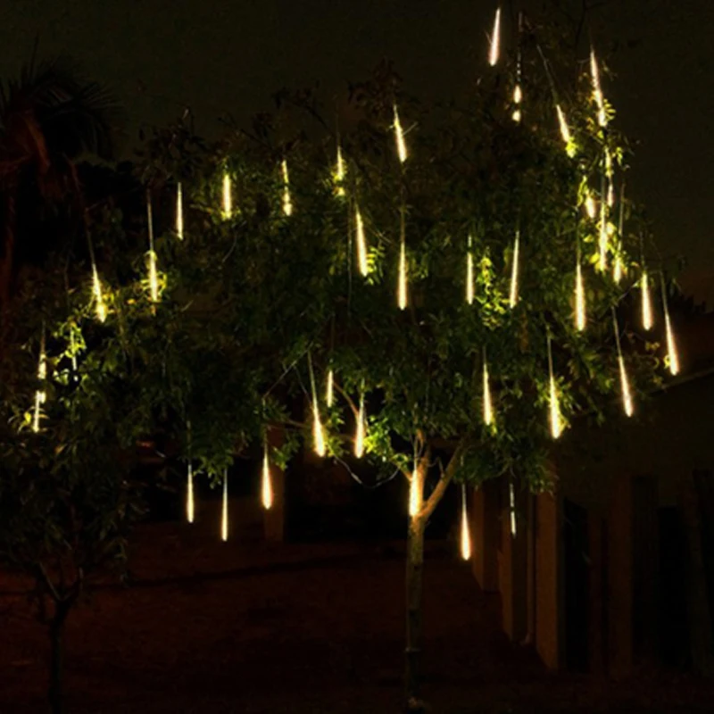 Billig LEDs Solar Lampe Meteor Dusche Regen Lichter Im Freien Wasserdichte Weihnachten Solar String licht für Hochzeit Party Dekoration