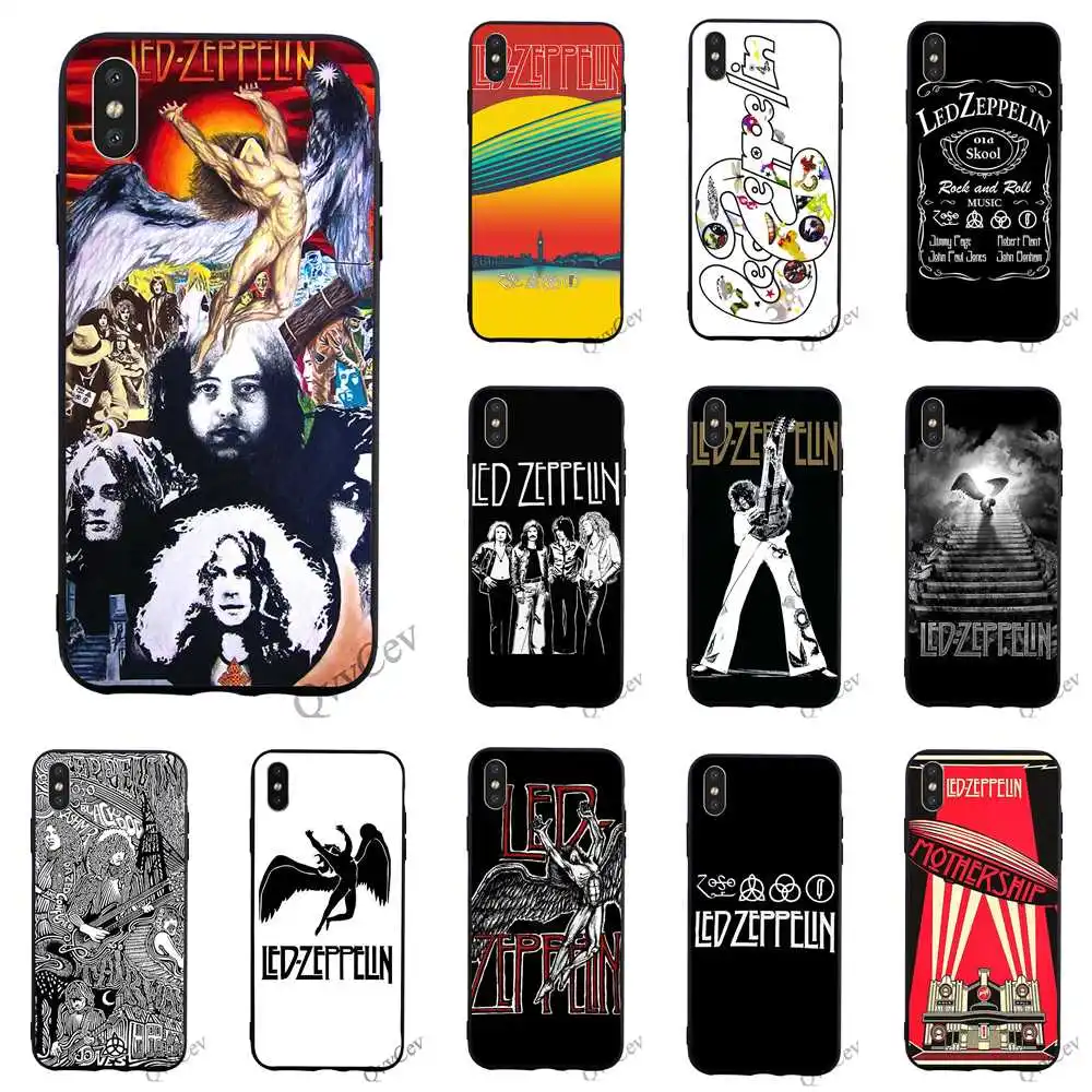 

Print Led Zeppelin Phone Cover for iPhone 5 Case XR X 7 8 Plus 6 6S 5S SE Xs Max Cases Back