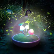 Красочный Светодиодный светильник в виде гриба, светящийся в темноте сенсорный датчик, ночные лампы, светильник для сна, игрушки для детей, подарок 0,5 W