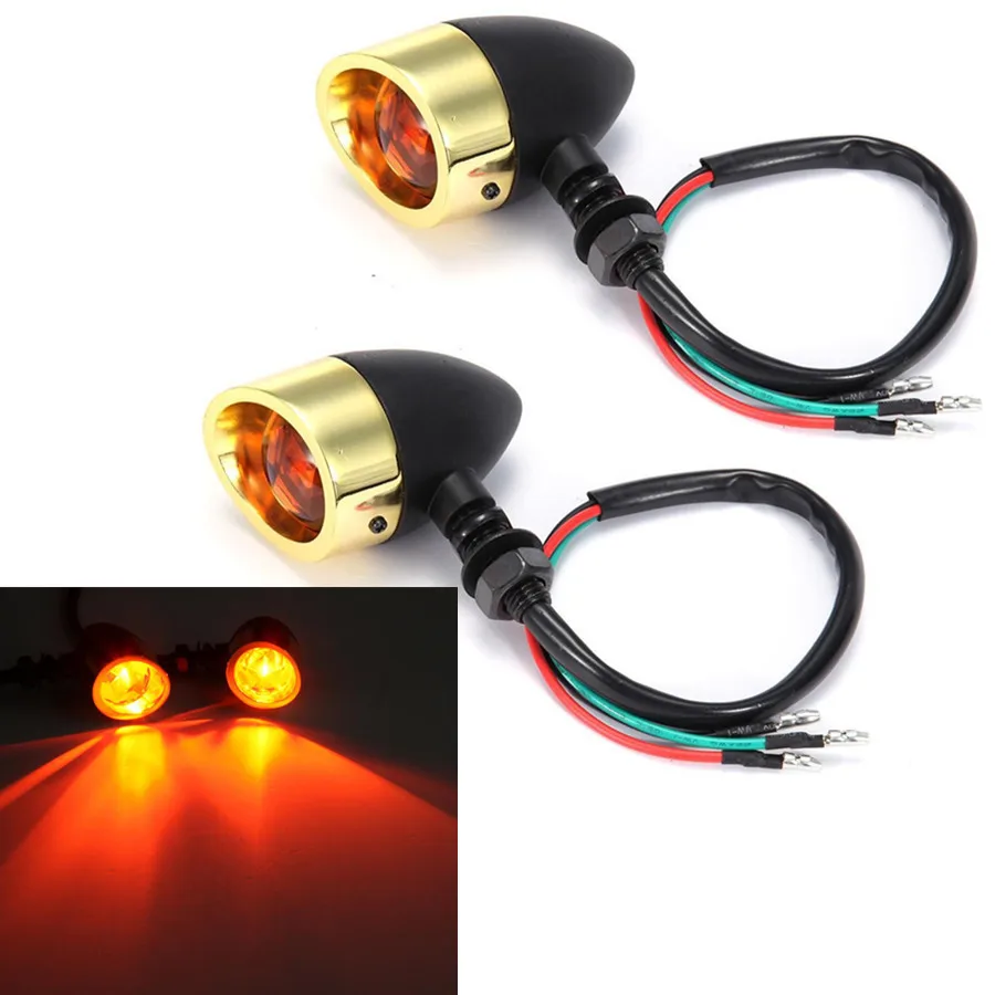 

Black Bullet Rear & Front Indicators Turn Signal Light Side Lights Fits For Harley Sportster 883 1200XL Bobber Chopper Custom