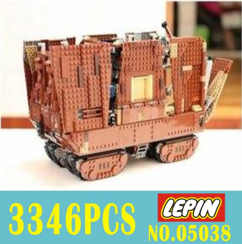 

IN STOCK LEPIN 05038 3346Pcs Star Series Wars Force Awakens Sandcrawler Model Building Kit Blocks Brick Compatible 75059