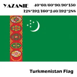 YAZANIE 60*90 см/90*150 см/120*180 см/160*240 см теркманский полиэстеровый флаги и растяжки 2x3 фута индивидуальный Футбольный флаг