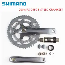 Shimano Claris 2400 2450 8-speed 170 мм 50 t 34 t Octalink дорожный велосипед система велосипеда с нижним кронштейном