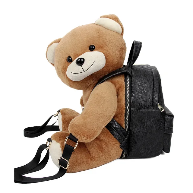 Plush Teddy Bear Backpack Stuffed Animals Women Girls Fashion Cute