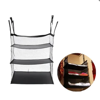 

3 Layers Portable Travel Storage Bag Hook Hanging Organizer Wardrobe Clothes Storage Rack Holder