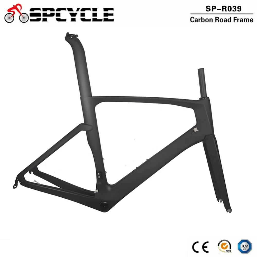 Cheap Spcycle 2019 New T800 Full Carbon Road Bike Frame Aero Carbon Road Racing Bicycle Frameset TT Frames 2 Year Warranty 0