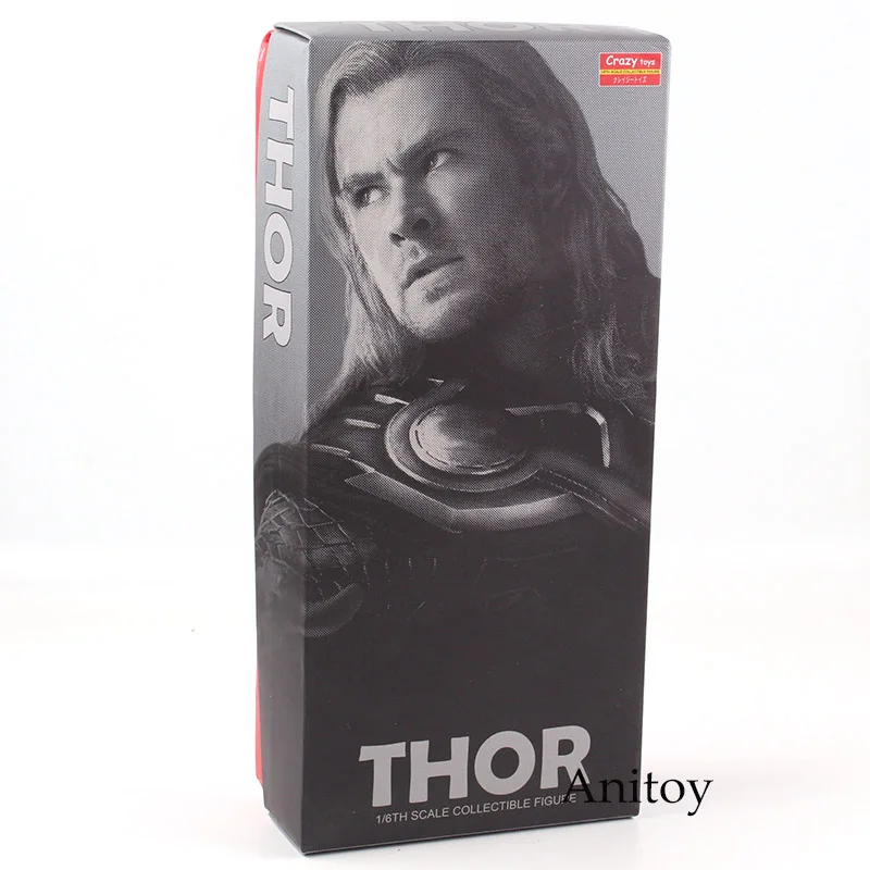 Супер героев Marvel Thor статуя ПВХ Сумасшедшие игрушки 1/6-й шкалы Коллекционная Фигурка модель игрушки для мальчиков 29,5 см