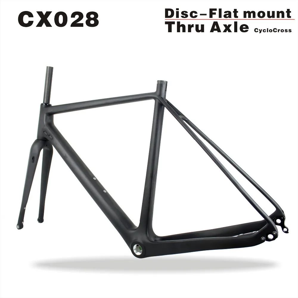 2021 чудо полностью углеродная рама Cyclocross размер 49/52/54/56/58 см через ось велосипедная