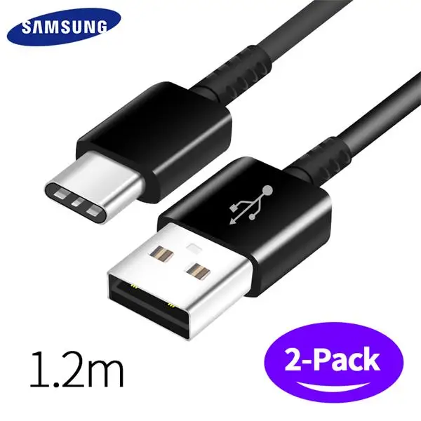 Note9 samsung S9 S8 Plus 1,2 м usb type-C кабель Snelle отправка 1,5 м кабель адаптер быстрое зарядное устройство кабели для мобильных телефонов Note8 C5 C7 - Цвет: Two 1.5TC Cables