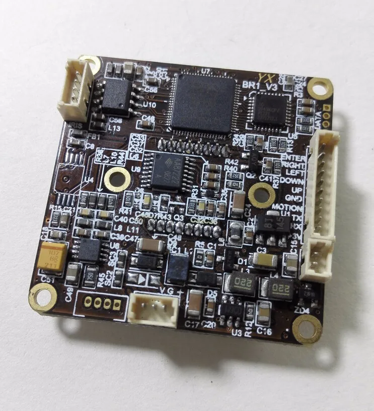 

Intelligence IR Control 38 * 38 650tvl RJ10 DSP + SONY 639 CCD Board Camera OSD Control