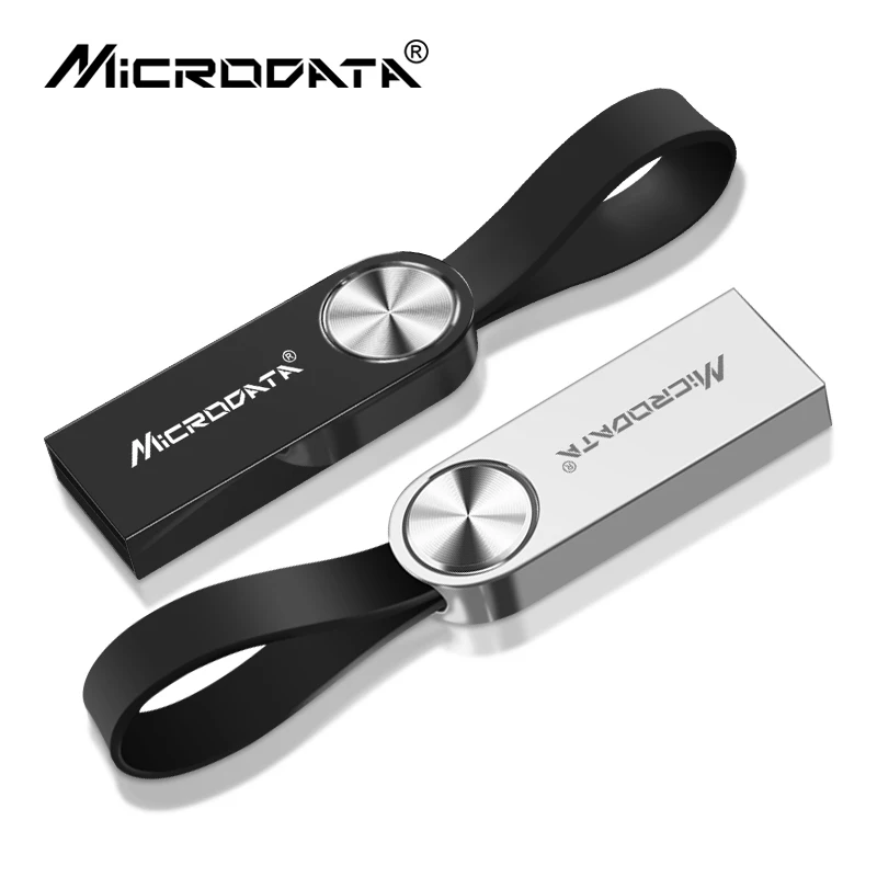 Горячая продажа флэш-диск черный серебристый металлический USB 2 0 флеш-накопитель