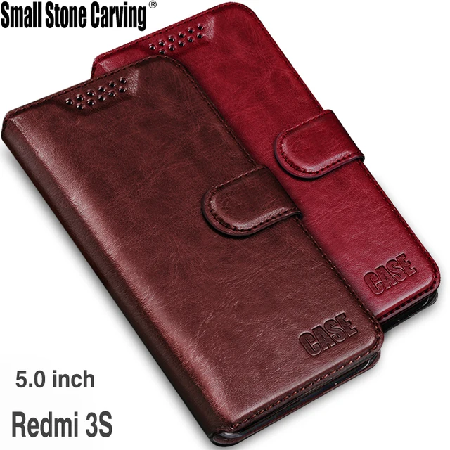 Cheap for Xiaomi Redmi 3S Case Redmi 3 Pro 3 S Case Cover Flip Silicone Wallet + Stand Leather Case For Xiaomi Redmi 3S Prime 3S Pro 3