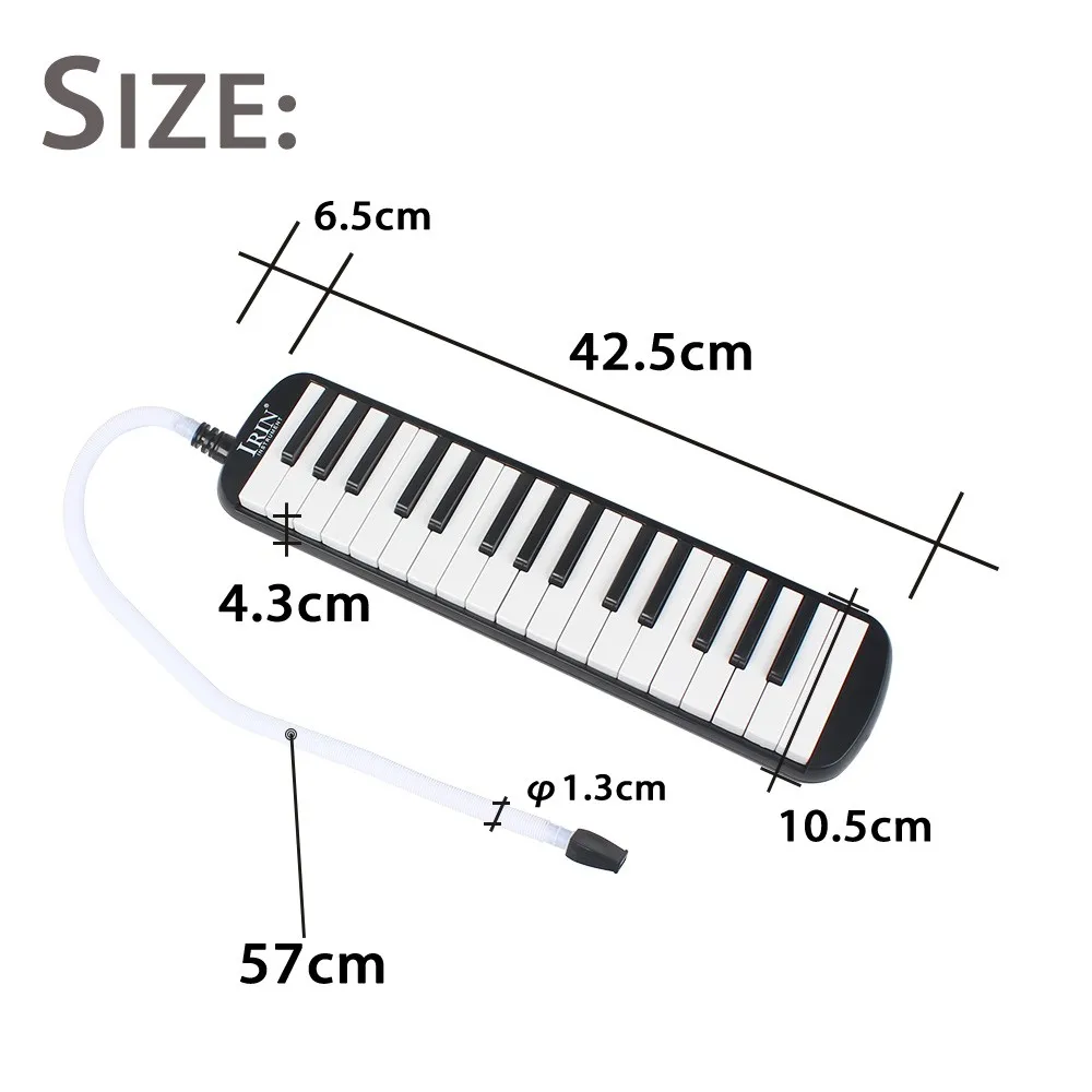 RU Новый стиль 32 клавиши пианино трубы и мундштук черный мелодика музыкальный инструмент для любителей музыки начинающих подарок с сумкой