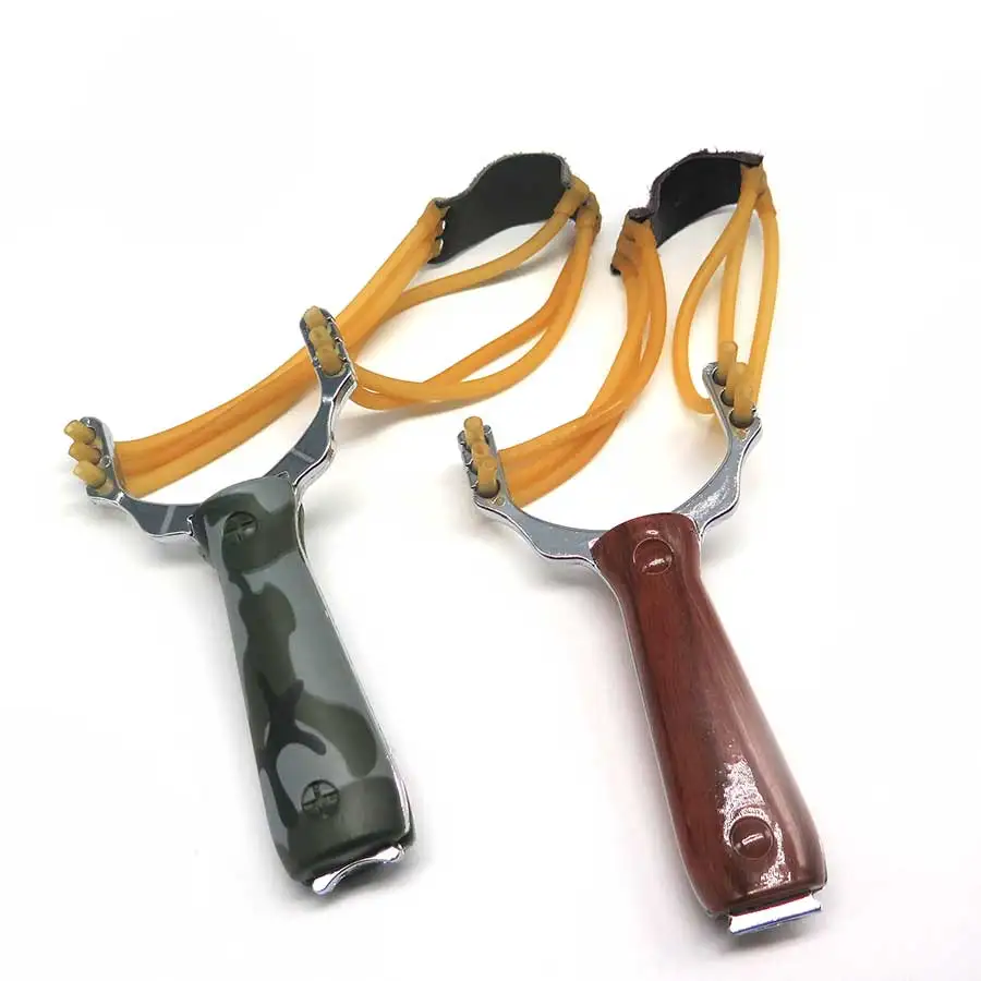 1 piece Powerful Sling Shot Aluminium Alloy Slingshot Outdoor Game