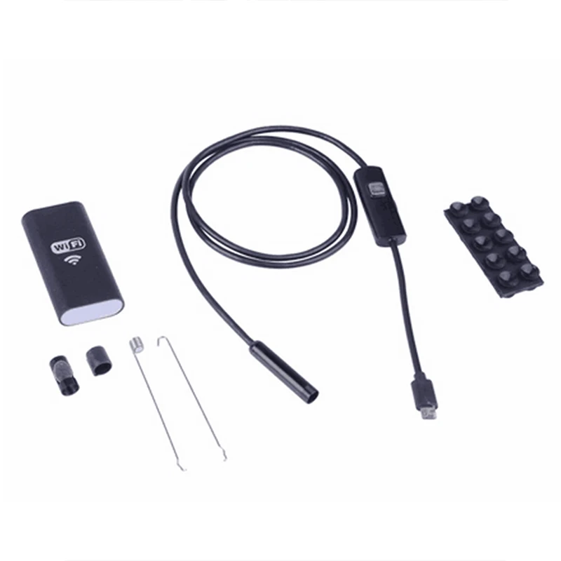 1 м HD720P 8 мм Объектив wifi эндоскоп камера змея USB Iphone Android бороскоп IOS планшет беспроводной бороскоп камера