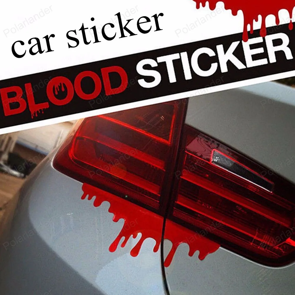 

big sale Reflective car Decals Rear front headlight sticker new design 2016 hot blood bleeding car stickers