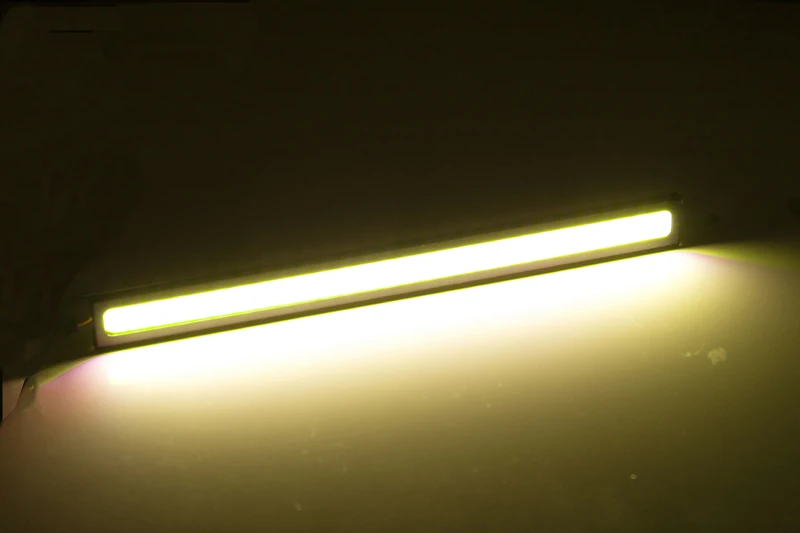 2 шт. 17 см Универсальный Автомобильный дневной ходовой светильник Авто COB DRL светодиодный водонепроницаемый внешний противотуманный фонарь - Цвет: Yellow 2 Pieces