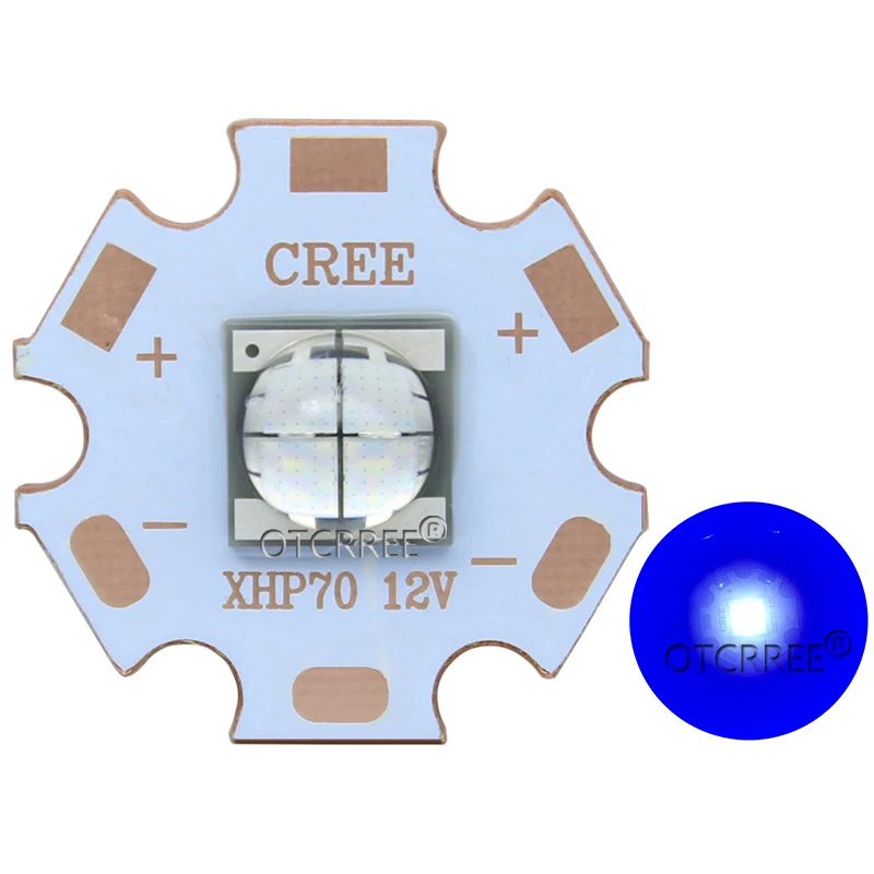 1 шт. 7070 20 Вт 6V12V светодиодный сменный Cree XHP70.2 XHP50.2 светодиодный излучатель холодный белый 6500K автомобильный светильник диодный чип светильник с медной печатной платой