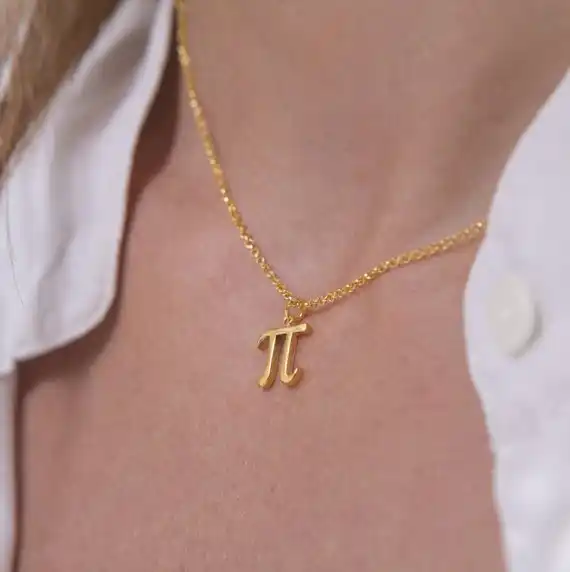 パイネックレス パイ 3 14 数学ネックレス パイ記号ネックレス 数学教師ジオメトリのネックレスの宝石 Pendant Necklaces Aliexpress