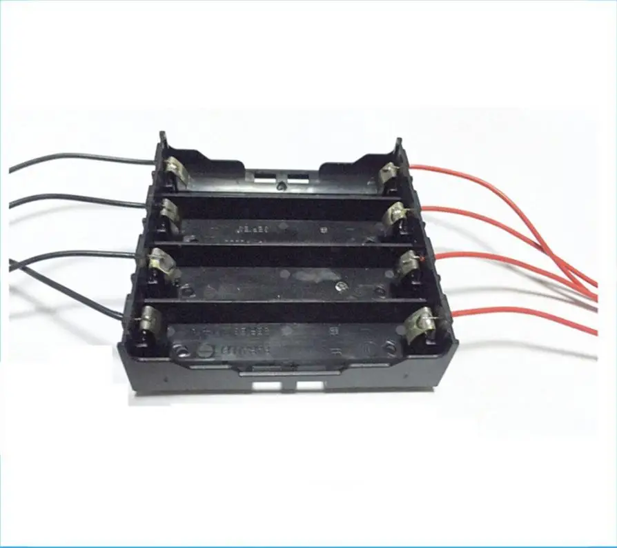 

For 4x 18650 Rechargeable Battery Plastic Battery Holder Storage Box Case Jan 26