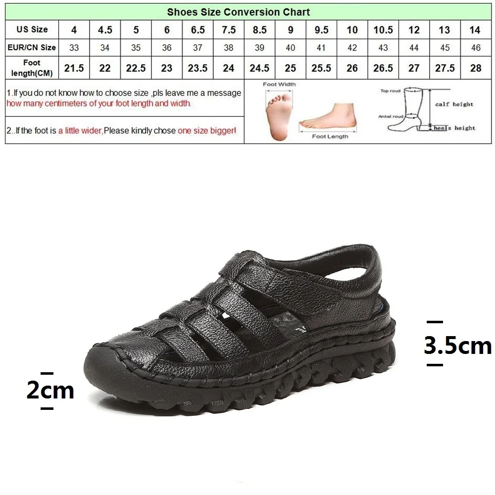 DRFARGO Women Sandals 2019 Summer Shoes Genuine Leather Covered Toe Soft Casual Walking Zapatos Mujer Plataforma big size 41 43