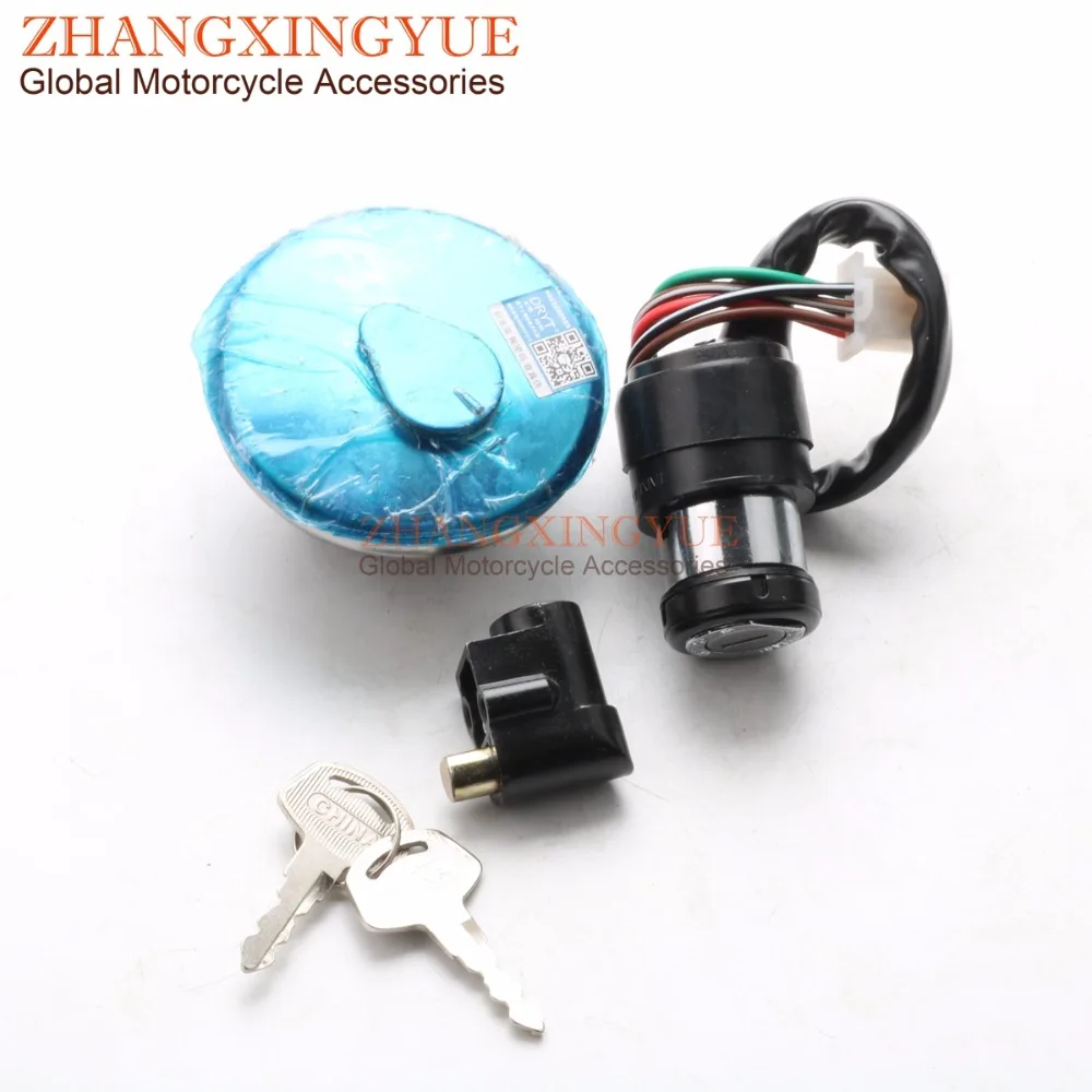 Ignition Switch Lock Fuel Gas Cap Key Fit Suzuki GN 125 250 GN250 GN125 Commuter