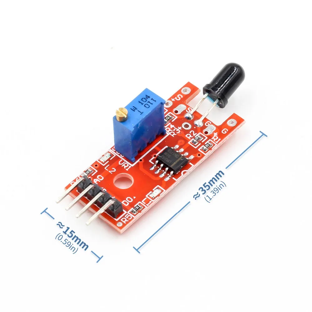 KY-026 модуль датчика пламени инфракрасный датчик обнаружитель для определения температуры подходит