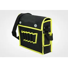 Многофункциональная сумка для инструментов черная утолщенная 600D ткань Оксфорд сумка для инструментов 5 карманов снаружи Столярный электрик практичный инструмент