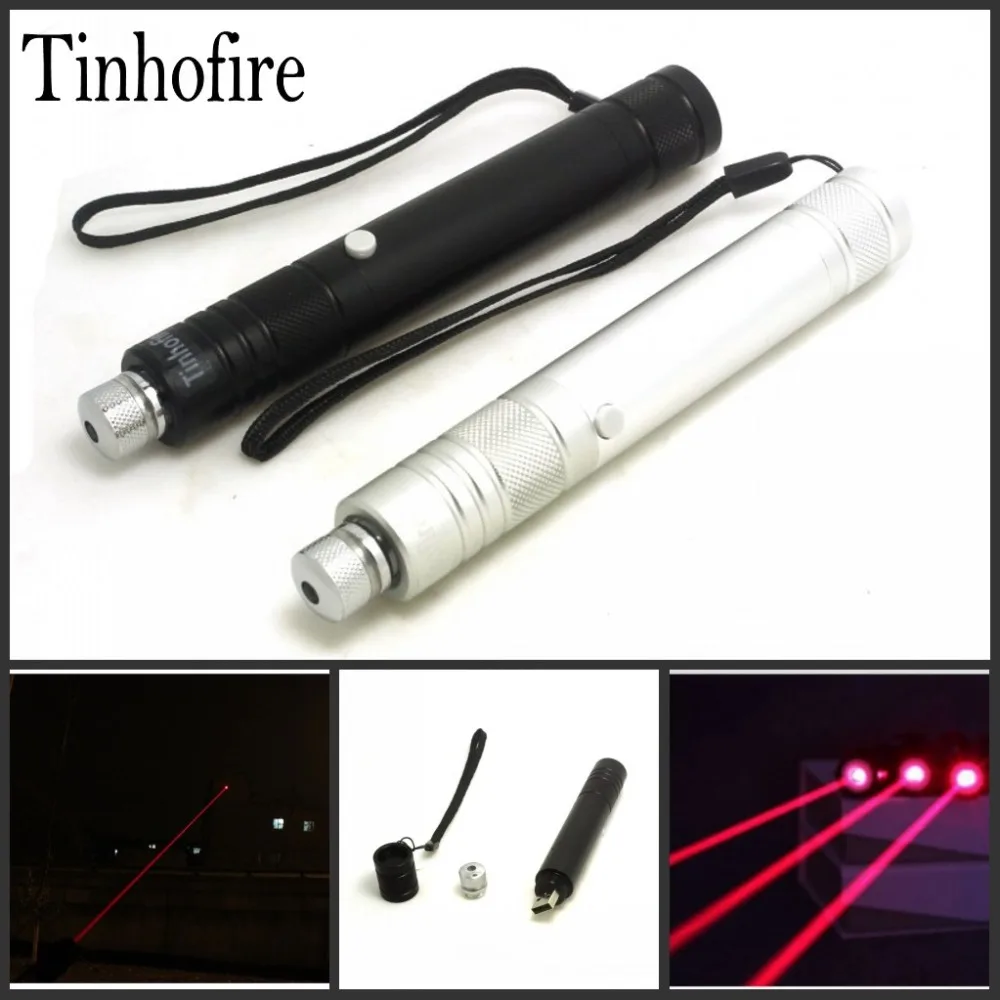 

Tinhofire 5mW Red Laser Pointer With Star Pattern Filter Laser Flashlight USB Built-in Battery red Laser