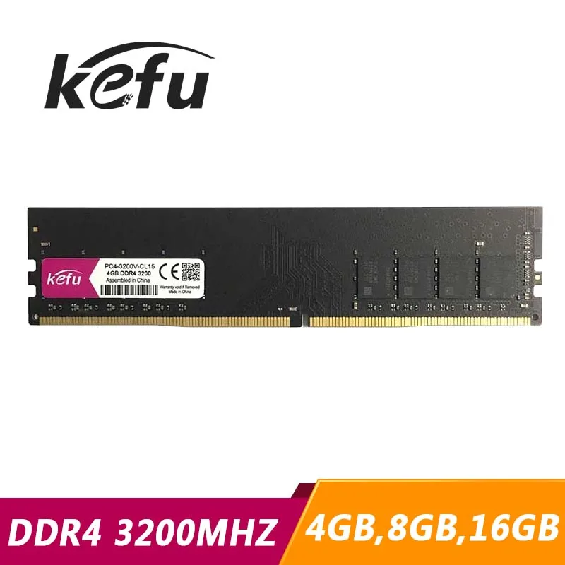

KEFU DDR4 PC Motherboard 4GB 8GB 16GB ram ddr4 PC4-3200V 3200MHz 3200 Desktop 16G 8G 4G memory Memoria so-dimm dimm