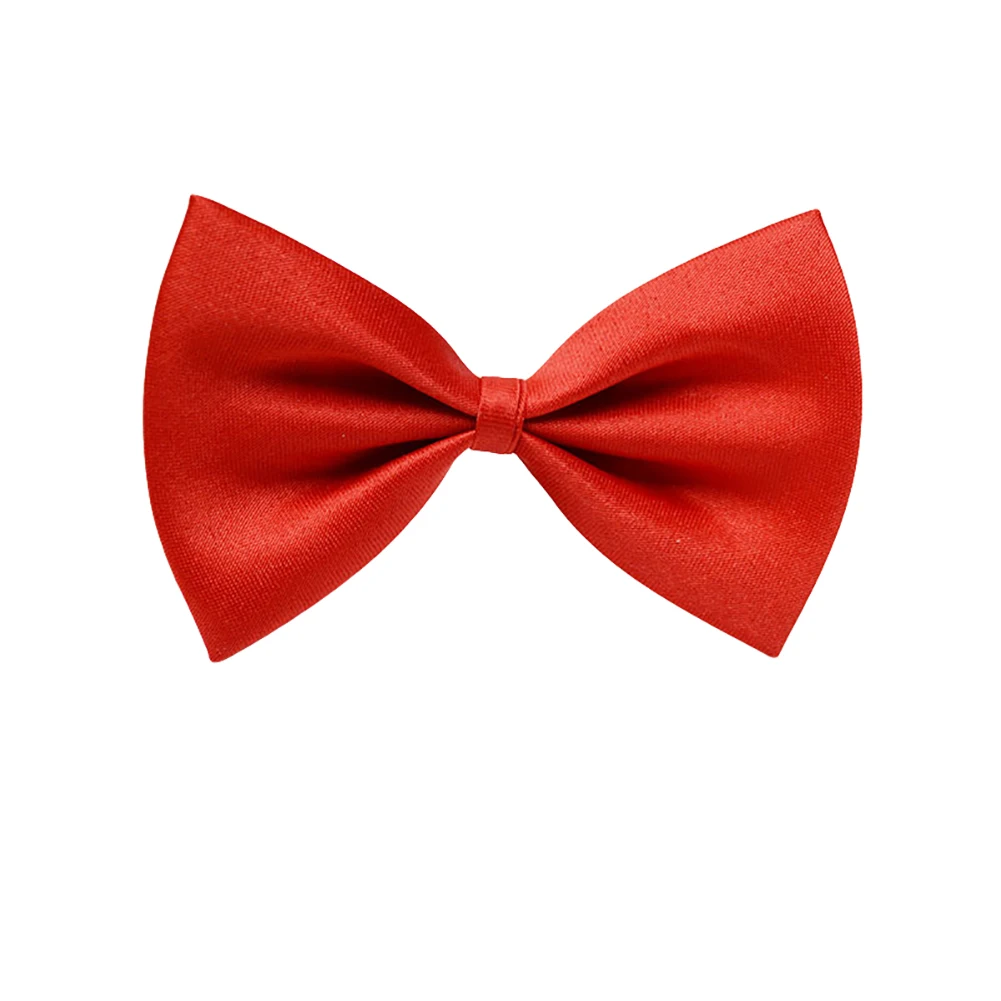 Модные однотонные Детские Детская Бабочка Регулируемый галстук бабочка вечерние реквизит для фотосессии - Цвет: Красный