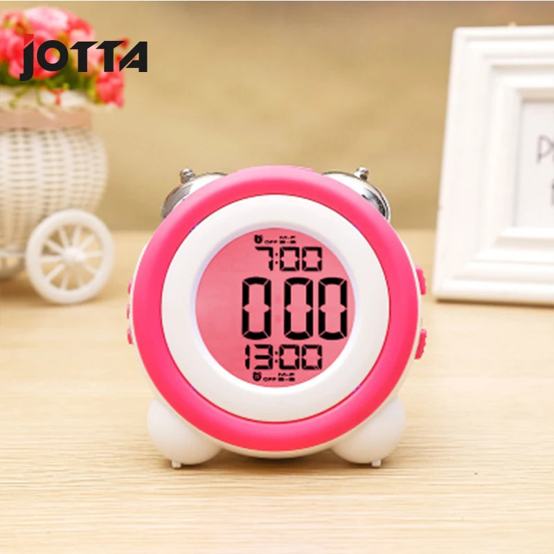 

Simple stereo led alarm clock mute luminous electronic clock double alarm clock two sets