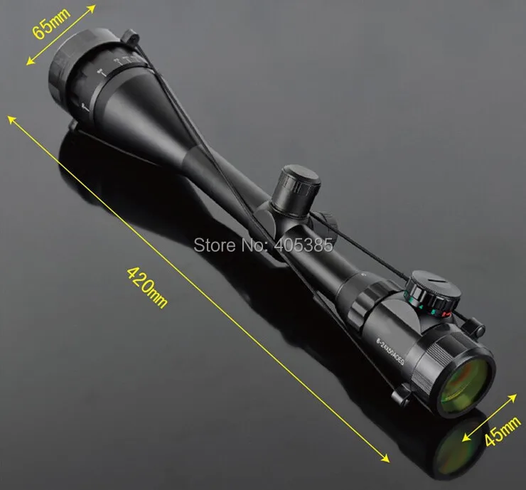 Бесплатная доставка винтовочный оптический прицел 6-24x50 AOEG Красный и зеленый с подсветкой Crosshair ружейный оптический прицел для винтовки для