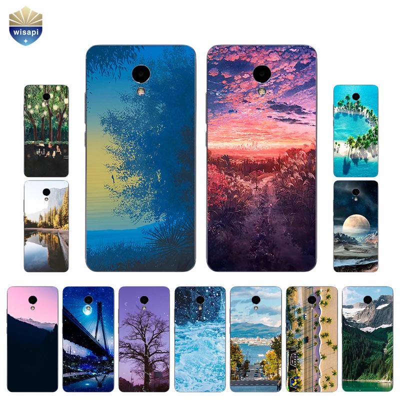 

For Meizu M1 M2 M3 M5 M6 Note Phone Case For Meilan M3 Note Pro Shell For Meizu M3 MAX Cover Soft TPU View World Design Painted