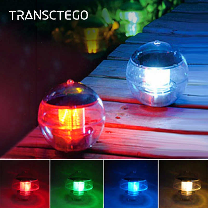 led solar floating light for pool pond waterproof color outdoor solar floating lights