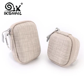 

IKSNAIL Portable Earphone Case For Apple Airpods Bags Zippered Storage Hard Bag Headset Box For Headphones SD Cards Accessories