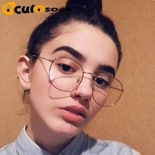 Новые дизайнерские женские очки оправы для оптики из металлического круглого стекла es оправа с прозрачными линзами очки для глаз черный, серебристый, золотой глаз, стекло