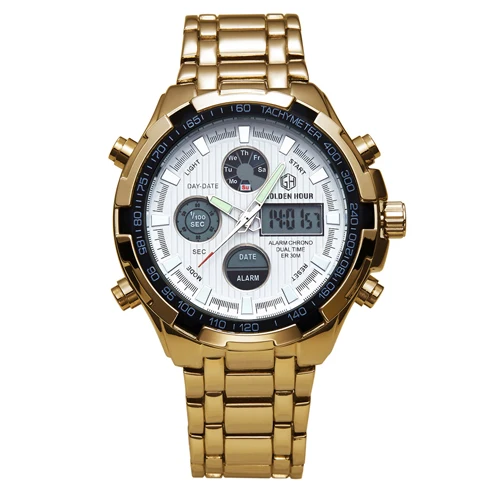 

Zegarki Meskie New Fashion Business LED Digital Quartz Watch Men Casual Calendar Luminous Luxury Brand Full Steel Waterproof Wri