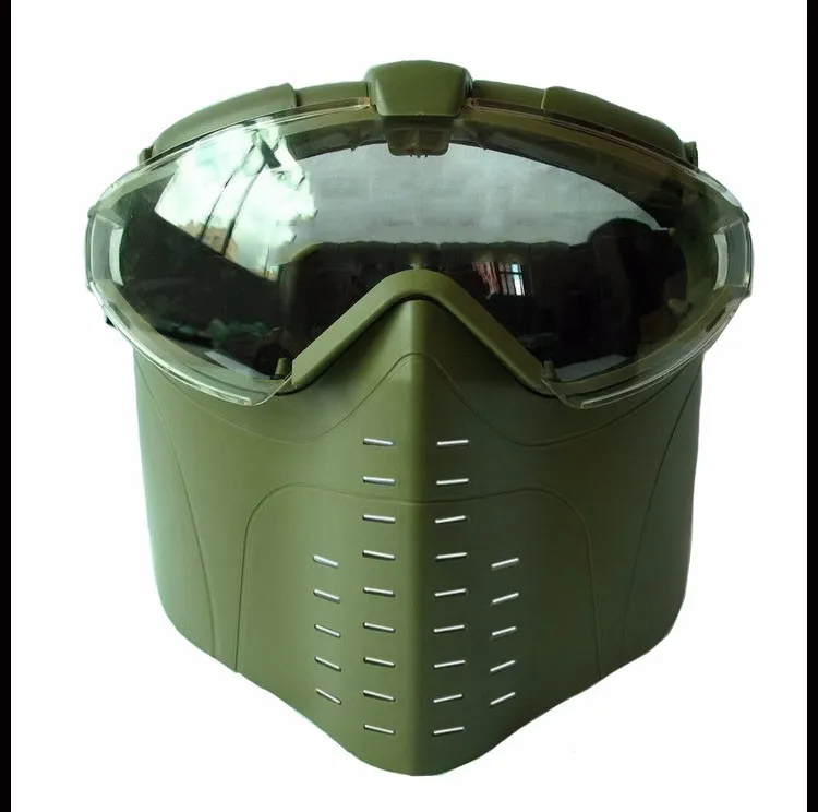 Анти-туман вентилируемые тактические маски полное лицо Электрический вентилятор противогаз с Goggle на открытом воздухе CS военная игра Охота Пейнтбол страйкбол