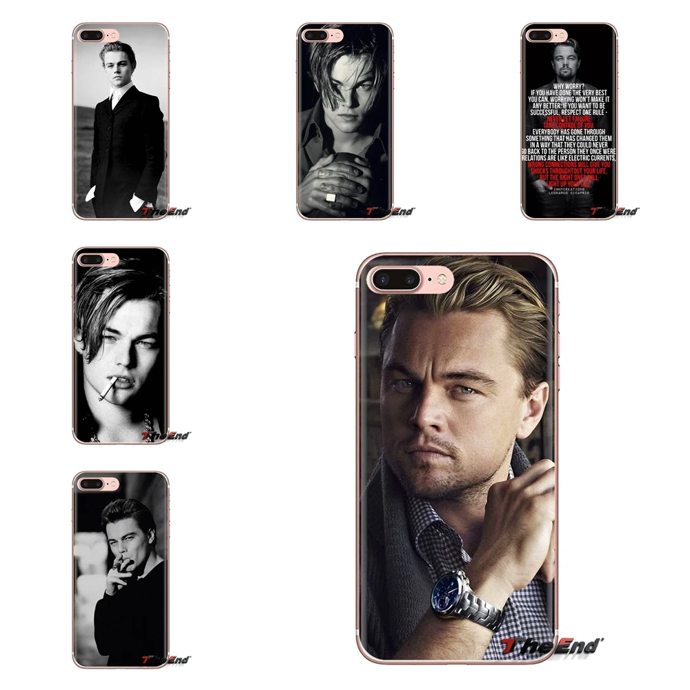 Силиконовый чехол для телефона iPod Touch Apple iPhone 4 4S 5 5S SE 5C 6 6S 7 8 X XR XS Plus MAX Leonardo Dicaprio Young